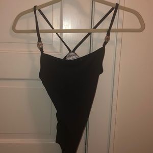 Black Versace bodysuit